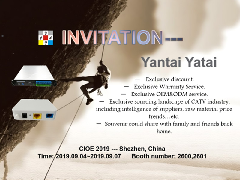 It will be our greatest pleasure to meet you at CIOE, Shenzhen, China.